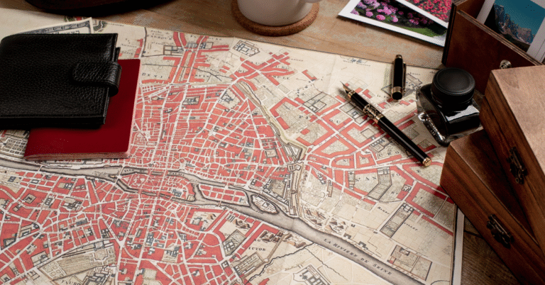 Berlin maps showing districts, public transportation routes, and major landmarks for navigation