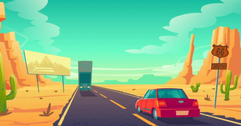Escape Road Unblocked gameplay showing police chase scene with sports car evading pursuit on city streets