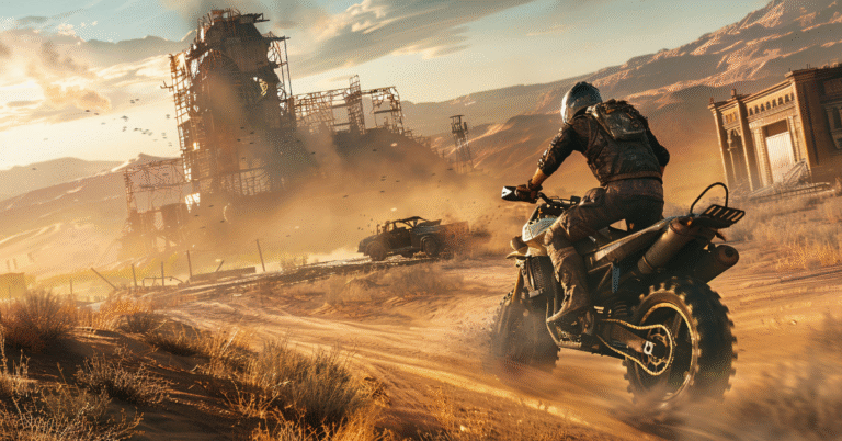 Moto X3M Unblocked motocross bike jumping over obstacles in browser game